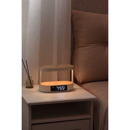 Immax NEO 09111L - LED regulējamā galda lampa ar modinātāju un uzlādi TRIPLE DOCK LED/1,5W/5V