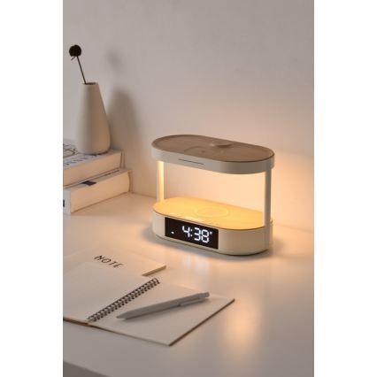 Immax NEO 09111L - LED regulējamā galda lampa ar modinātāju un uzlādi TRIPLE DOCK LED/1,5W/5V