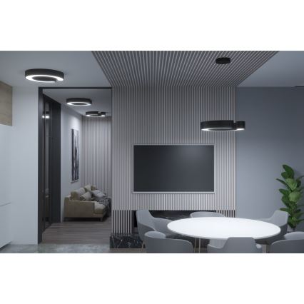 Immax NEO 7133 - LED SMART Griestu gaismeklis C-SHAPED LED/52W/230V + RC 60 cm ZigBee Tuya