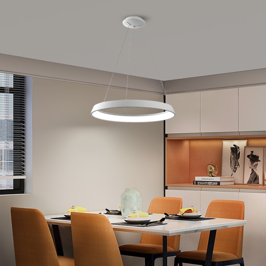 Immax NEO - LED Aptumšojama lustra uz auklas LIMITADO LED/39W/230V 60 cm balta Tuya