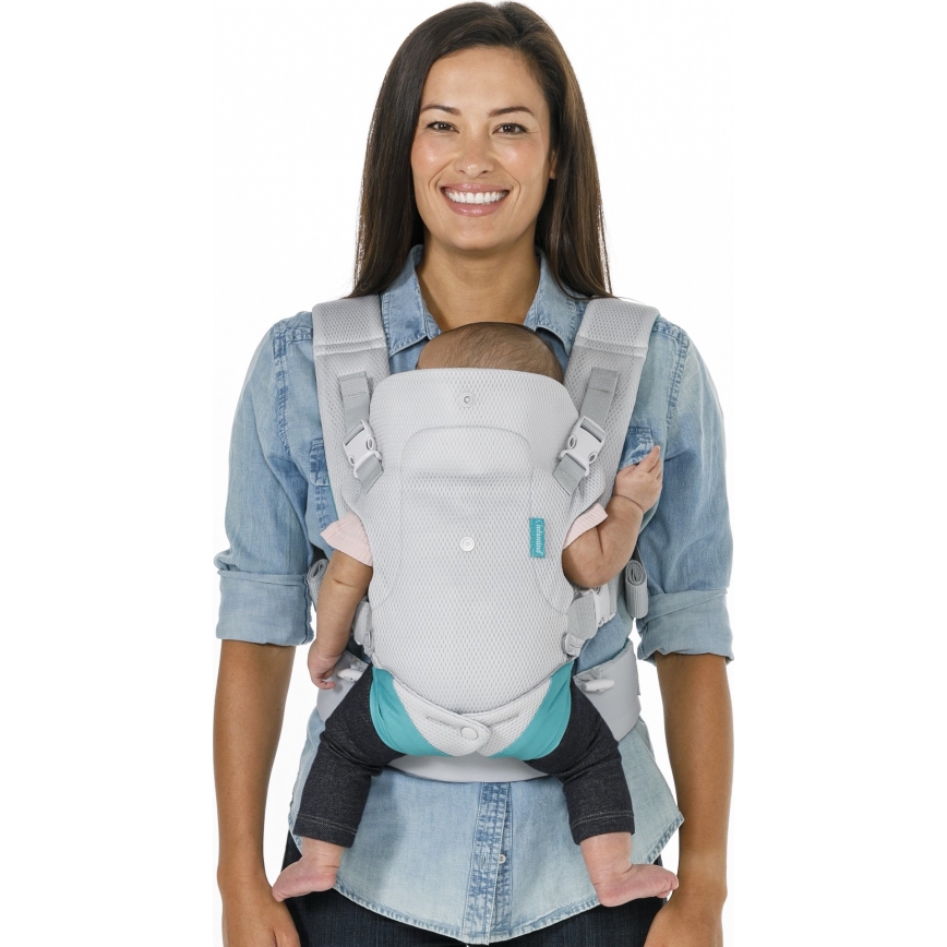 Infantino - Bērnu ergosoma FLIP 4in1, gaiši pelēka