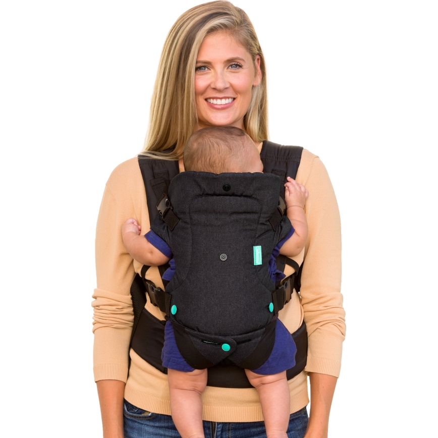 Infantino - Bērnu ergosoma FLIP ADVANCED 4in1, melna