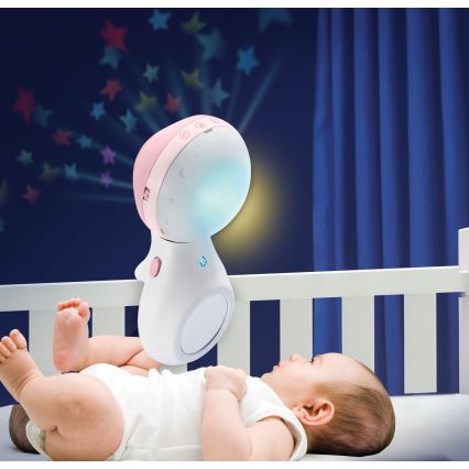 Infantino - Karuselis virs gultiņas ar melodiju 3in1 3xAAA rozā