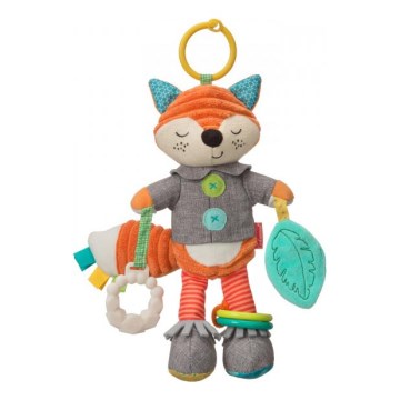 Infantino - Plīša rotaļlieta ar zobu riņķi 30 cm male lapsa