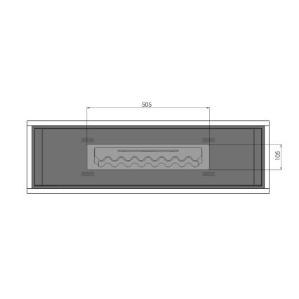 InFire - BIO kamīns 100x47 cm 3kW industriāls