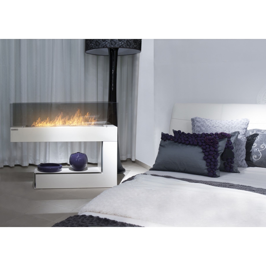 InFire - BIO kamīns 110x85,5 cm 3kW balts