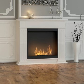 InFire - BIO kamīns 115x100 cm 3kW balta