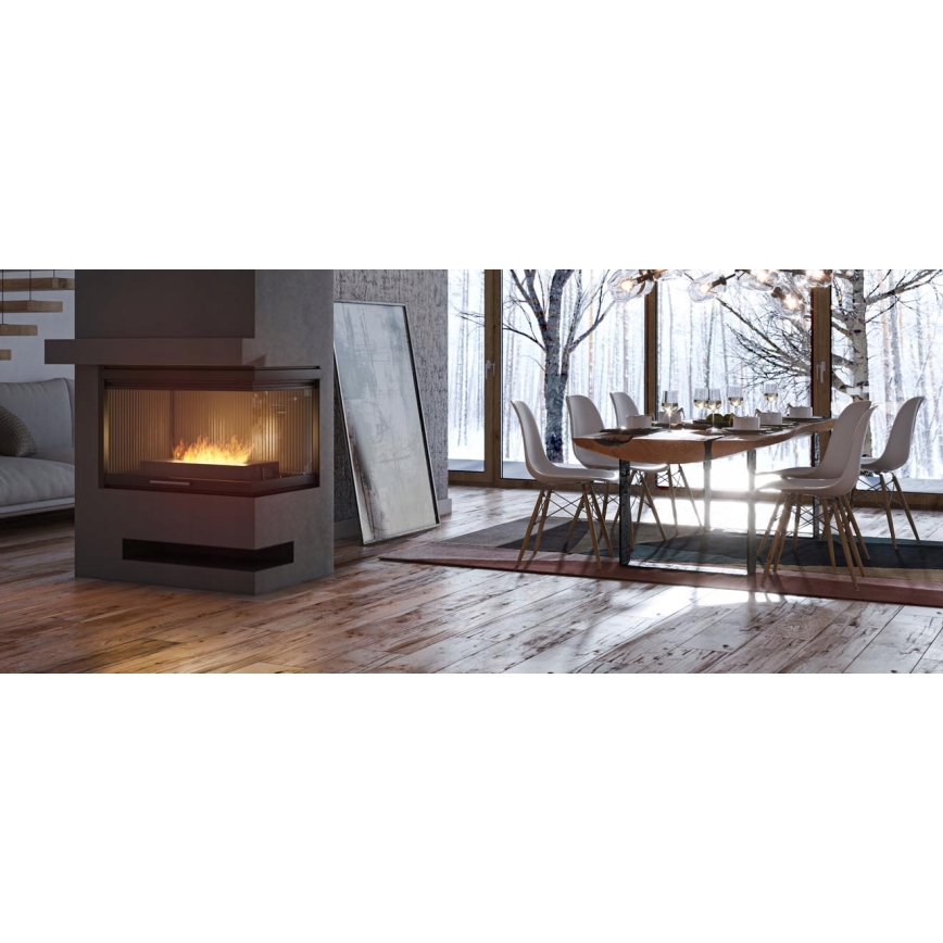InFire - BIO Kamīns 8x50 cm 3kW melna