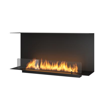 InFire - Iebūvējams BIO kamīns 100x45 cm 3kW melns