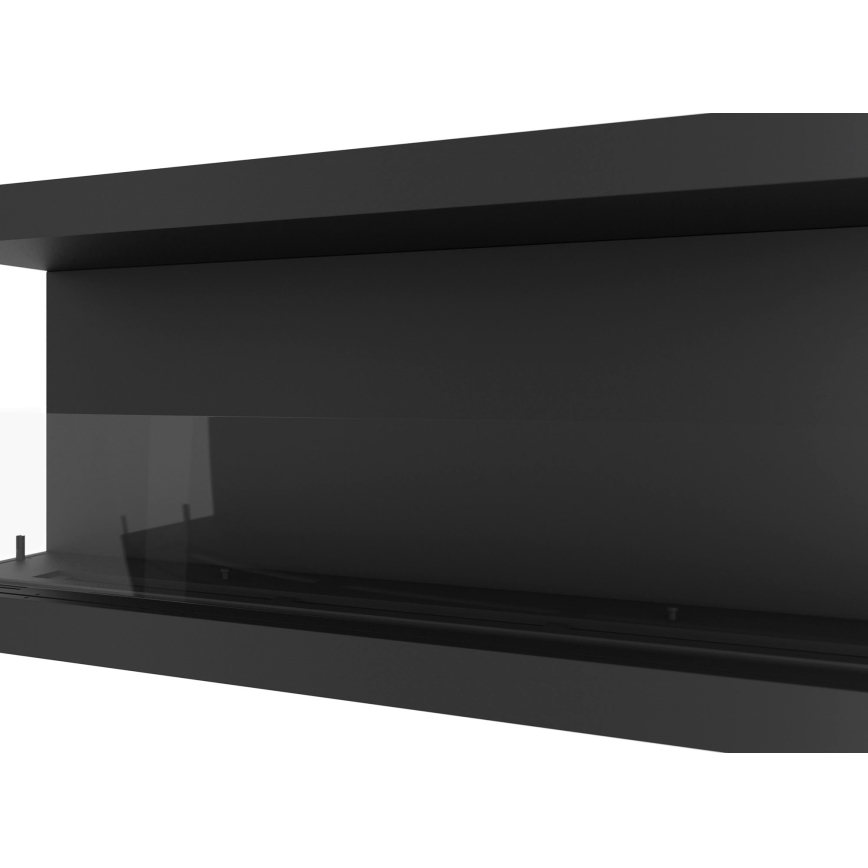 InFire - Iebūvējams BIO kamīns 120x50 cm 5kW melns