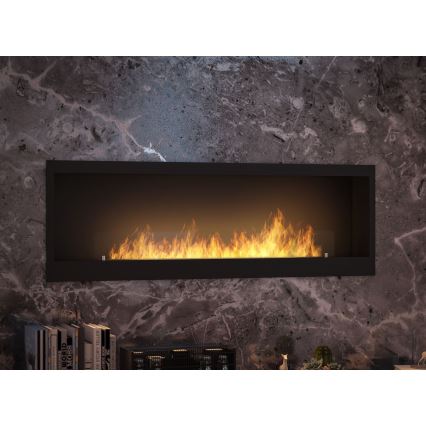 InFire - Iebūvējams BIO kamīns 150x50 cm 4,2kW melns