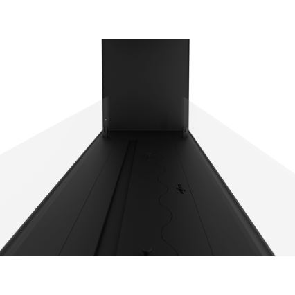 InFire - Iebūvējams BIO kamīns 48,5x123,5 cm 6kW melna