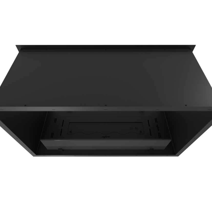 InFire - Iebūvējams BIO kamīns 48,5x83,5 cm 3,5kW melna