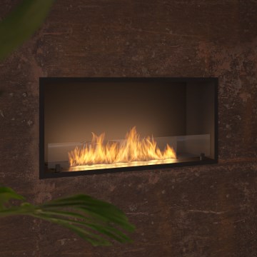 InFire - Iebūvējams BIO kamīns 49,4x104,4 cm 6kW melna