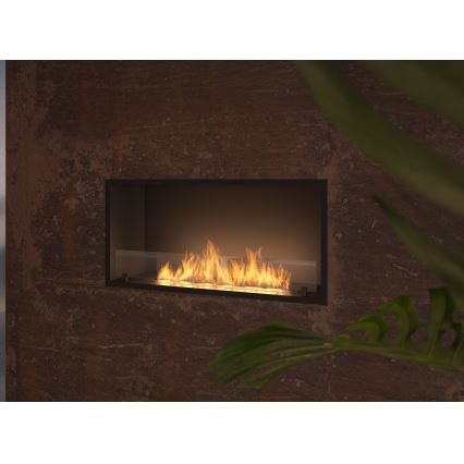 InFire - Iebūvējams BIO kamīns 49,4x104,4 cm 6kW melna