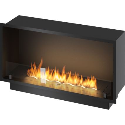 InFire - Iebūvējams BIO kamīns 49,4x104,4 cm 6kW melna