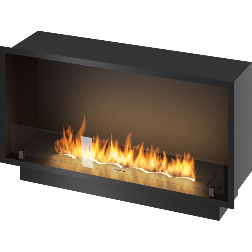 InFire - Iebūvējams BIO kamīns 49,4x104,4 cm 6kW melna