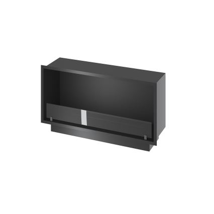 InFire - Iebūvējams BIO kamīns 49,4x104,4 cm 6kW melna