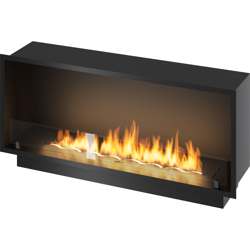 InFire - Iebūvējams BIO kamīns 49,4x124,4 cm 6kW melna