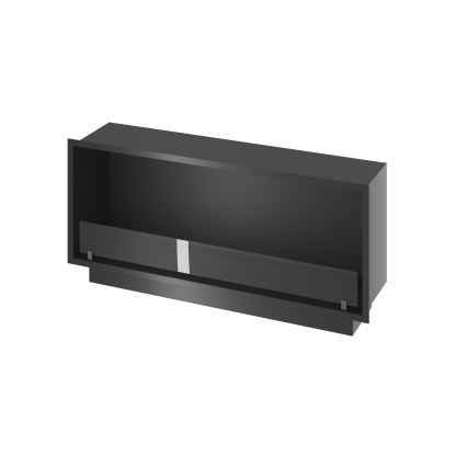 InFire - Iebūvējams BIO kamīns 49,4x124,4 cm 6kW melna
