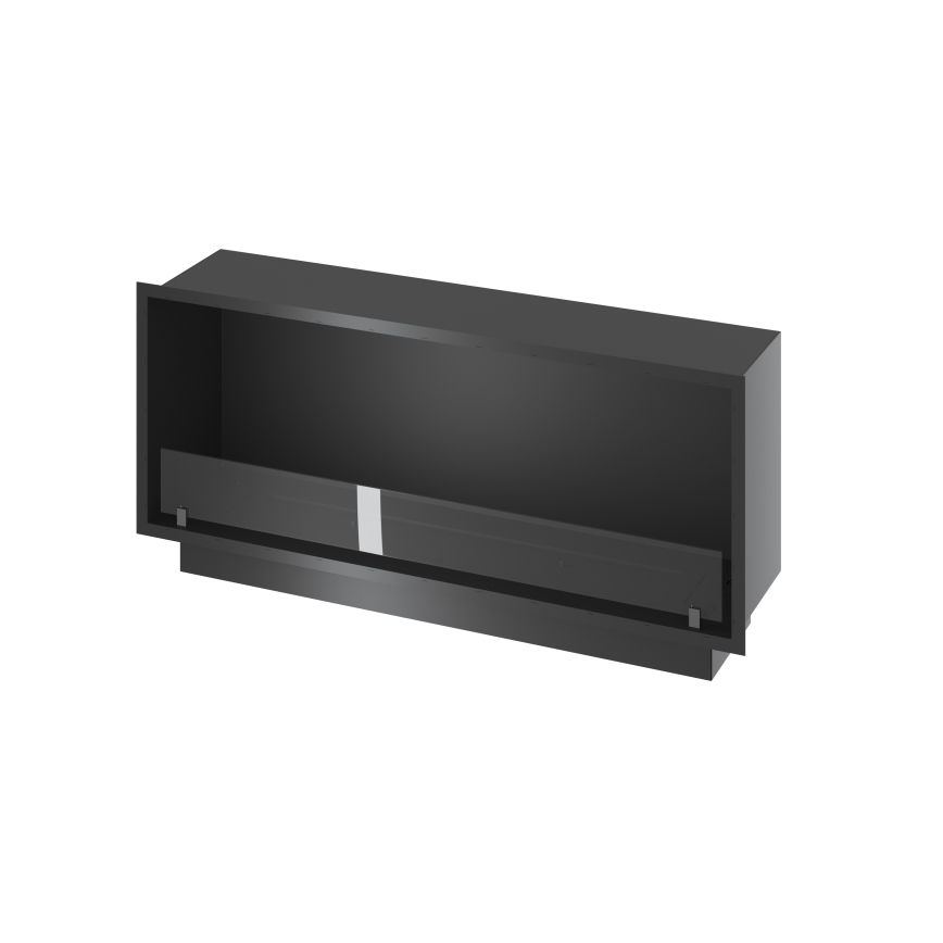 InFire - Iebūvējams BIO kamīns 49,4x124,4 cm 6kW melna