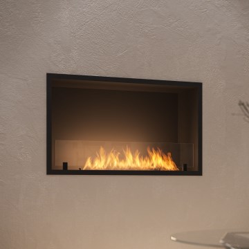 InFire - Iebūvējams BIO kamīns 49,4x84,4 cm 3,5kW melna