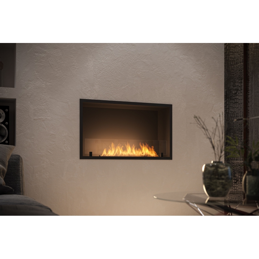 InFire - Iebūvējams BIO kamīns 49,4x84,4 cm 3,5kW melna