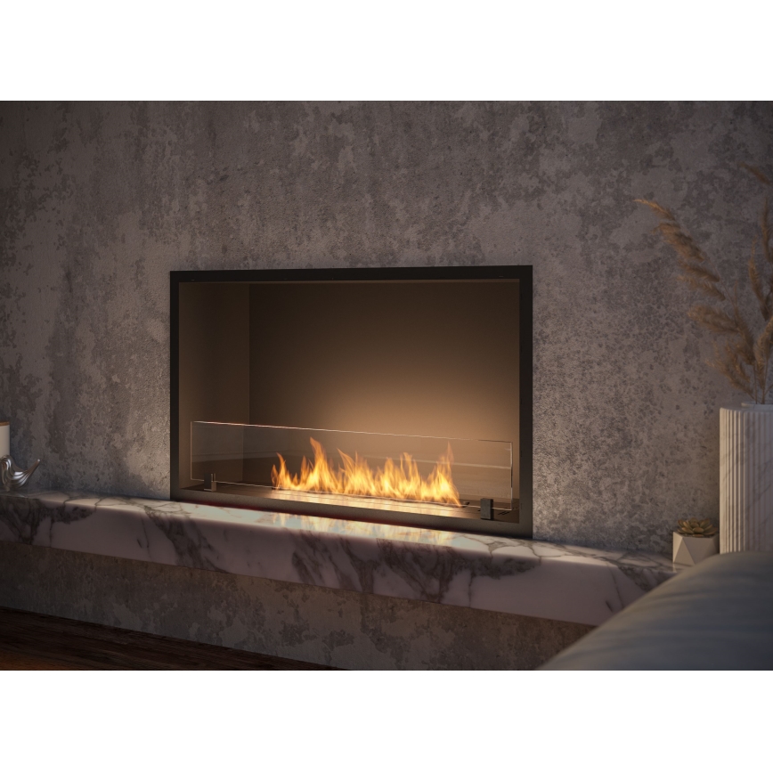 InFire - Iebūvējams BIO kamīns 49,4x84,4 cm 3,5kW melna