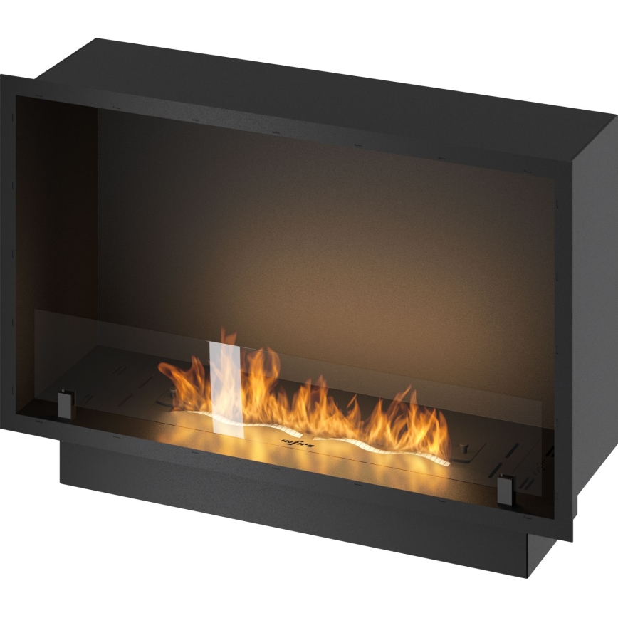 InFire - Iebūvējams BIO kamīns 49,4x84,4 cm 3,5kW melna