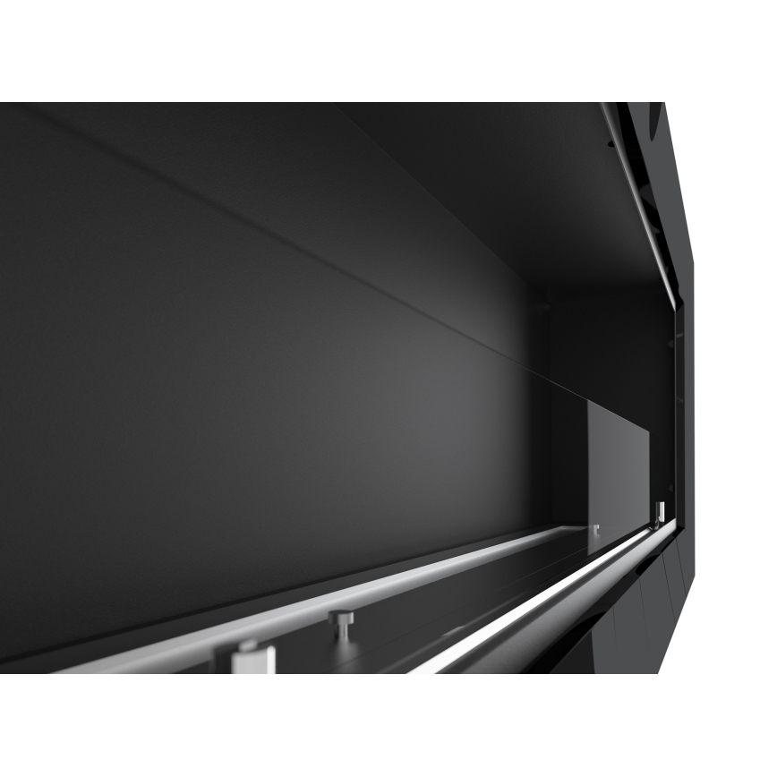 InFire - Iebūvējams BIO kamīns 49x120 cm 3kW melna