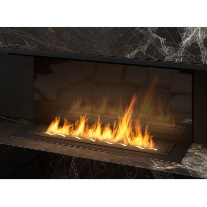 InFire - Iebūvējams BIO kamīns 7,5x100 cm 6kW melna