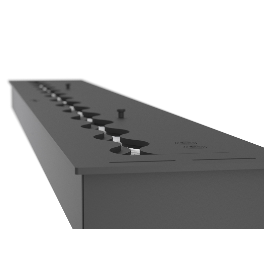InFire - Iebūvējams BIO kamīns 7,5x120 cm 7kW melna