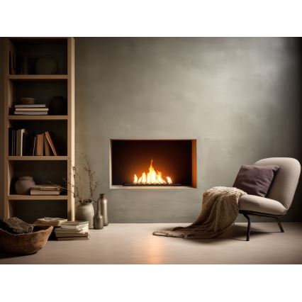 InFire - Iebūvējams BIO kamīns 7,5x50 cm 3,5kW melna
