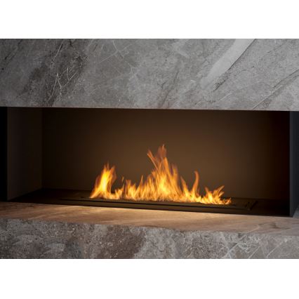InFire - Iebūvējams BIO kamīns 7,5x80 cm 6kW melna