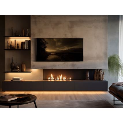 InFire - Iebūvējams BIO kamīns 8,5x100 cm 6kW melna