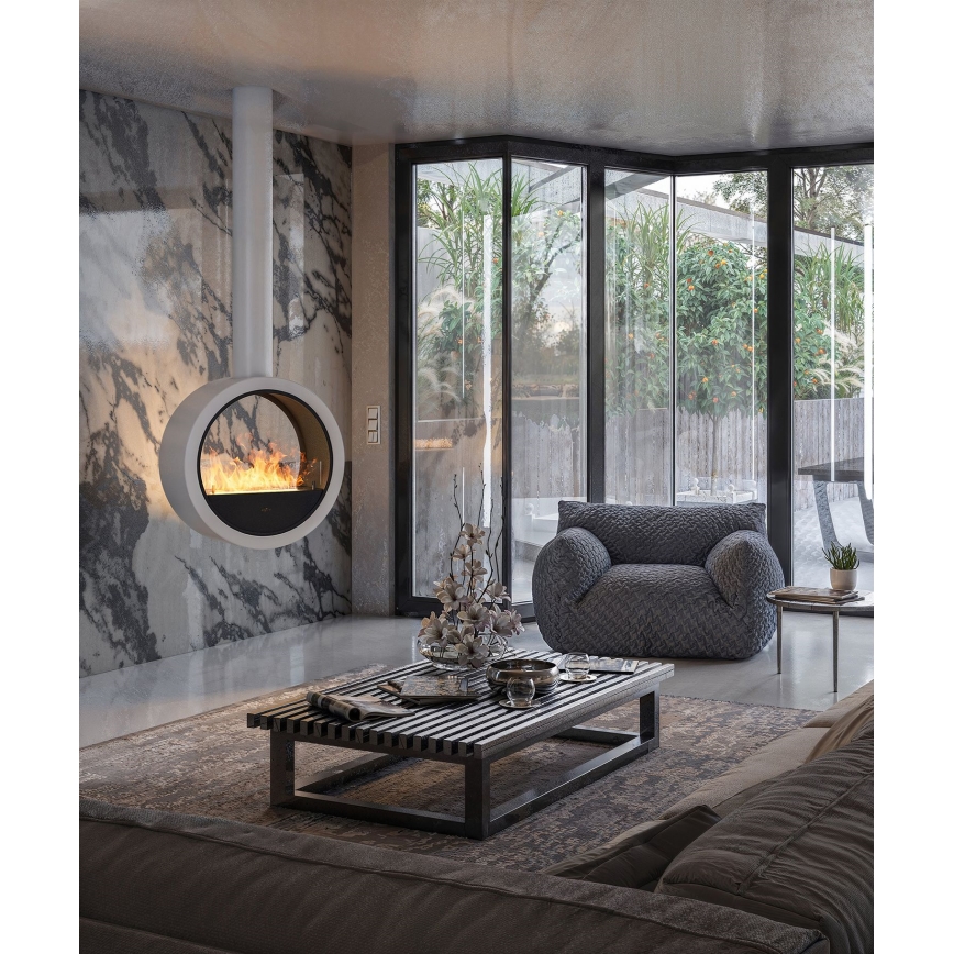 InFire - Piekarams BIO kamīns d. 70 cm 3kW balts