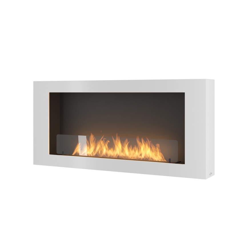 InFire - Sienas BIO kamīns 120x56 cm 3kW balts