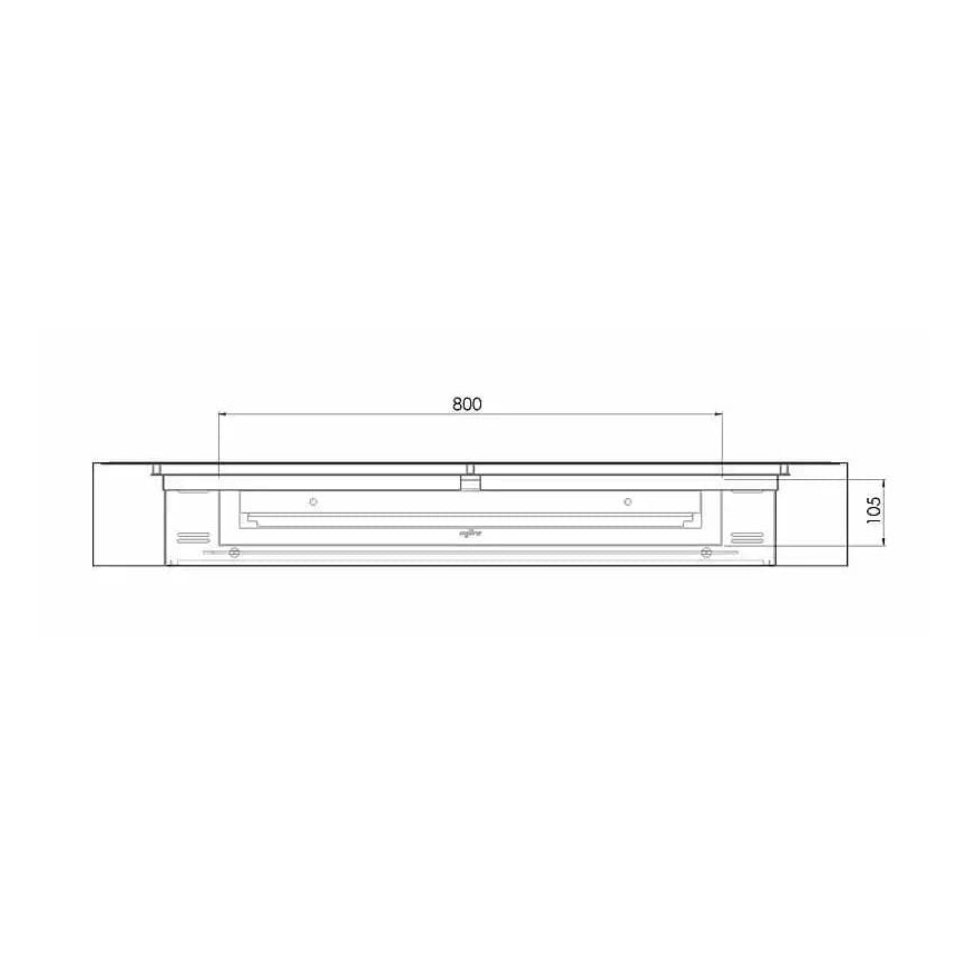 InFire - Sienas BIO kamīns 120x56 cm 3kW balts
