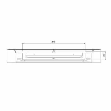 InFire - Sienas BIO kamīns 120x56 cm 3kW melns