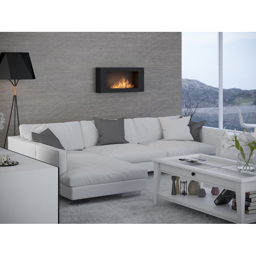 InFire - Sienas BIO Kamīns 44x91 cm 3kW melna