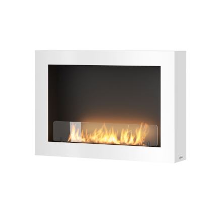 InFire - Sienas BIO kamīns 80x56 cm 3kW balts