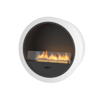 InFire - Sienas BIO kamīns d. 70 cm 3kW balts