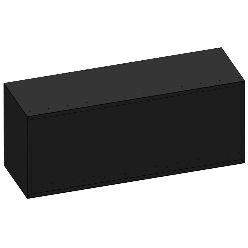 InFire - Stūra BIO kamīns 110x45 cm 3kW melns