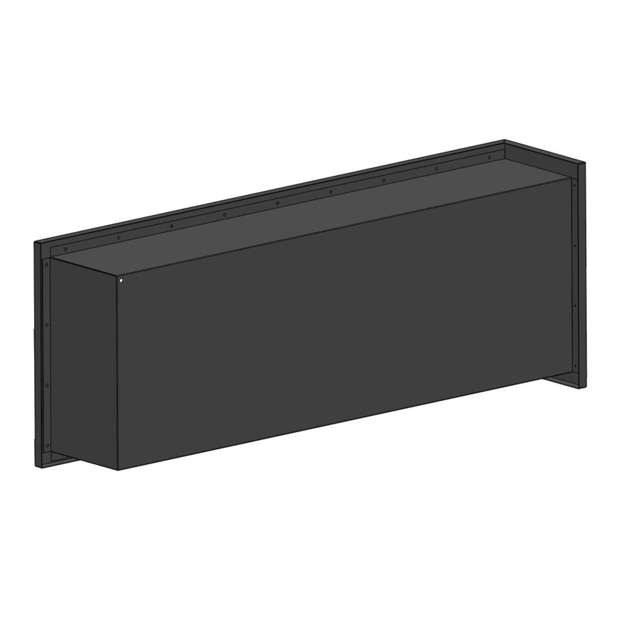 InFire - Stūra BIO Kamīns 45x120 cm 3kW melna