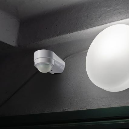 Infrasarkanais āra kustību sensors 240° 600W/230V IP65 balta