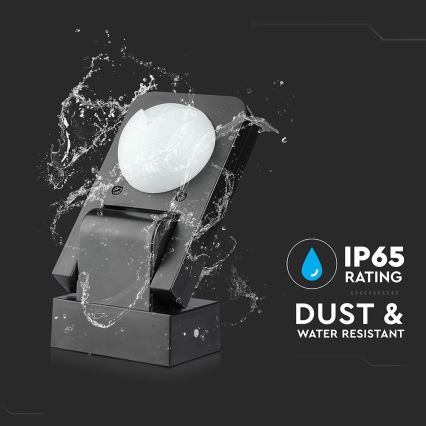 Infrasarkanais āra kustību sensors 360° 1000W/230V IP65 melna
