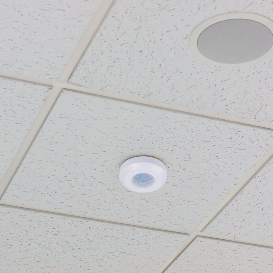 Infrasarkanais kustību sensors 360° 200W/230V balta