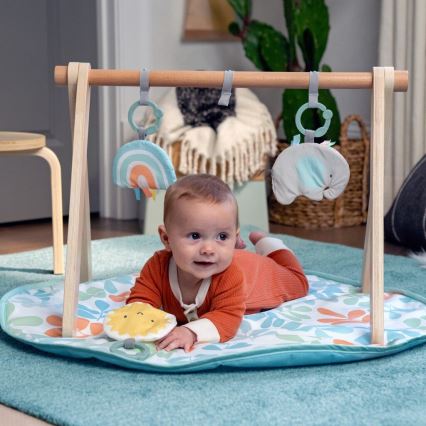 Ingenuity - Bērnu aktivitātes paklājs ar koka arku SAULE VALLEY