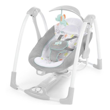 Ingenuity - Bērnu kūstīgas šūpoles ar mūziku 2in1 WIMBERLY 4xD + 1xC