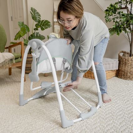 Ingenuity - Bērnu kūstīgas šūpoles ar mūziku 2in1 WIMBERLY 4xD + 1xC